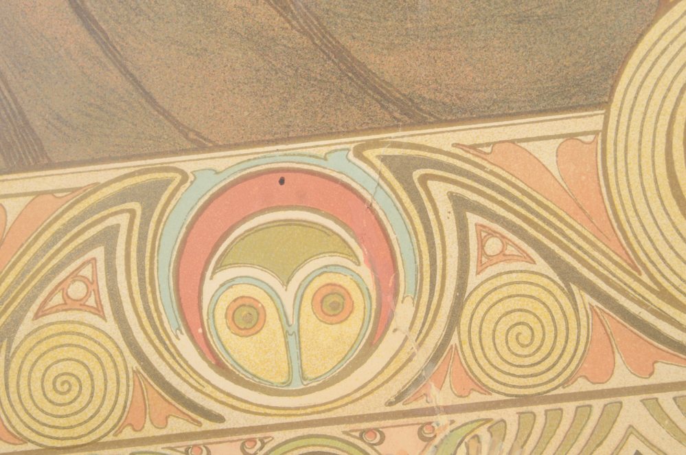 Alphonse Mucha Lithograph Poster "Bruyère des Falaises"