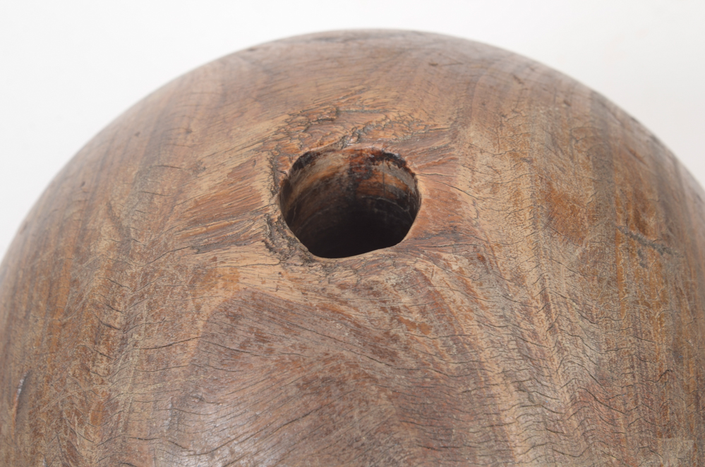 Early 20th Century Wood Bowling Ball and Pins