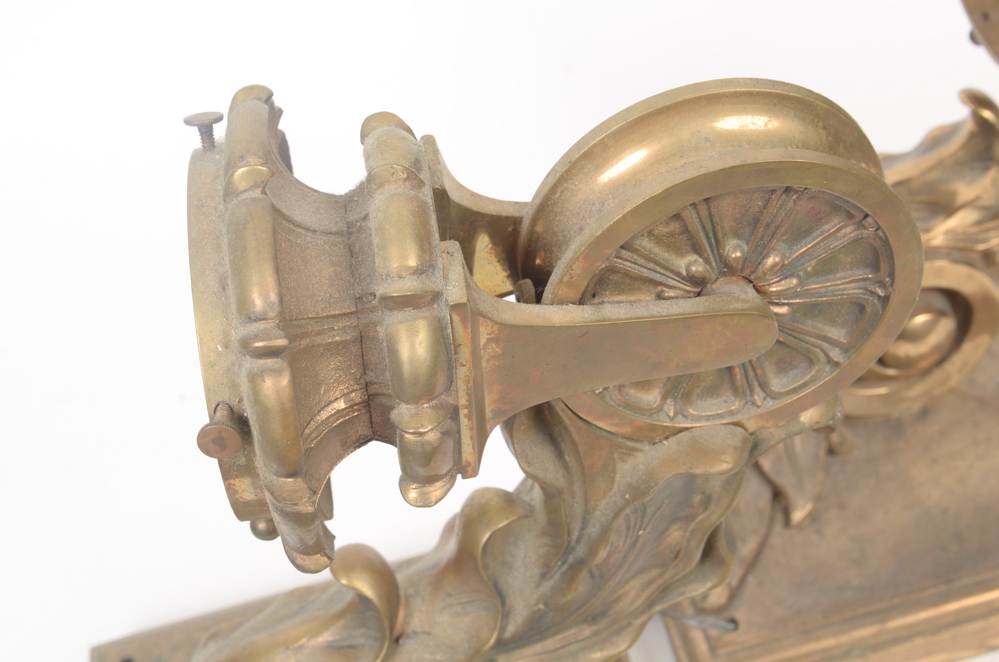 Pair of Neoclassical Bronze Tone Sconces