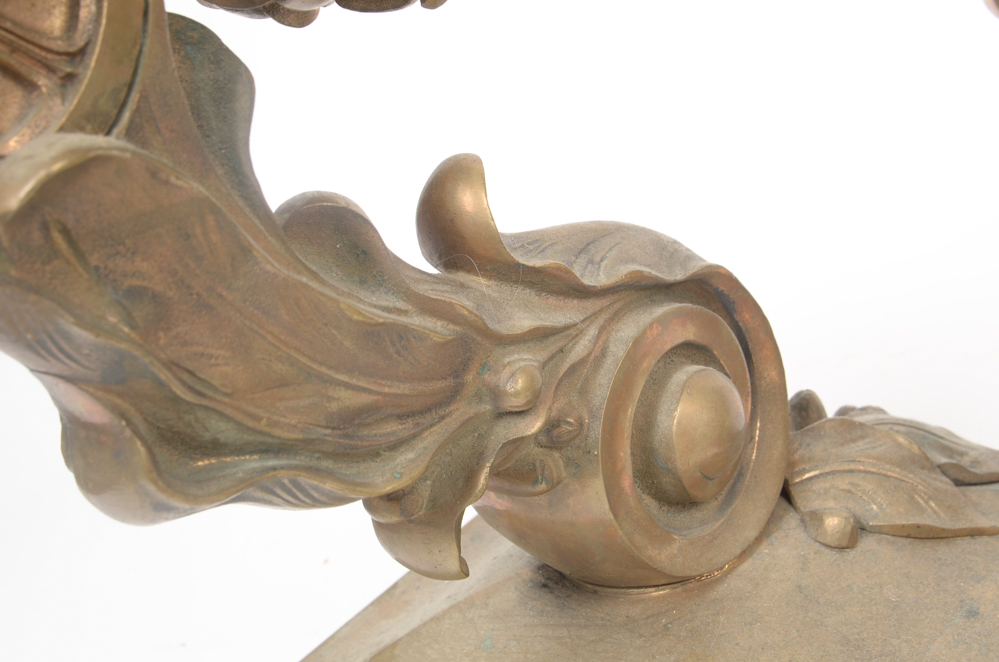 Pair of Neoclassical Bronze Tone Sconces