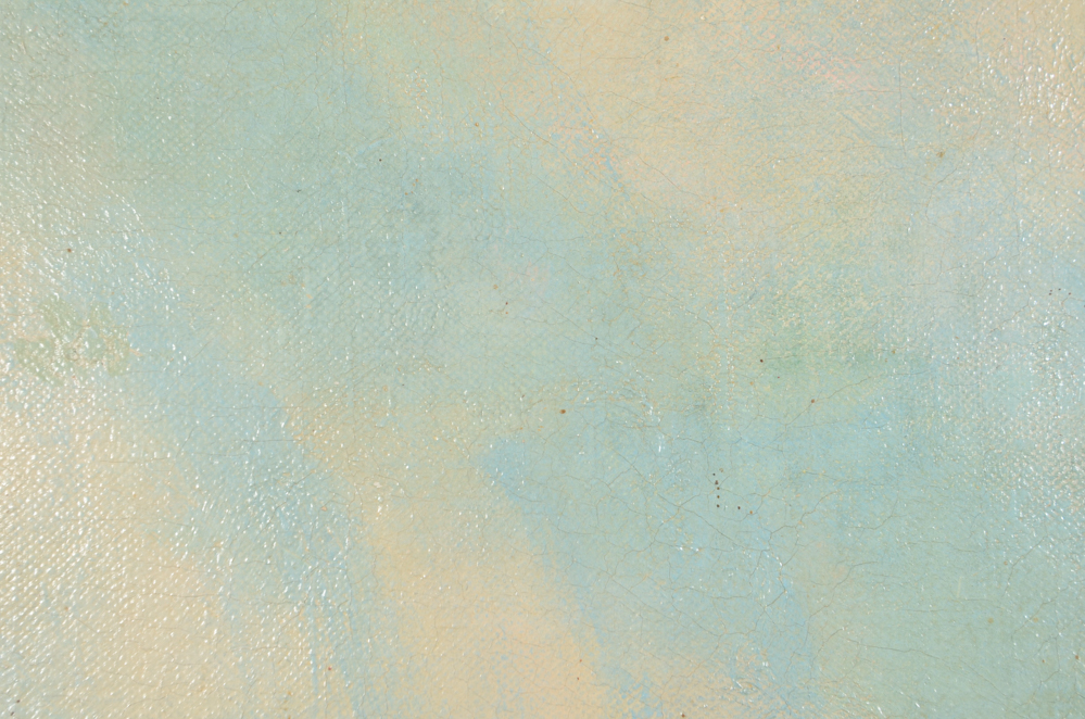 James Carroll Beckwith Oil Painting of Female Nude in Clouds