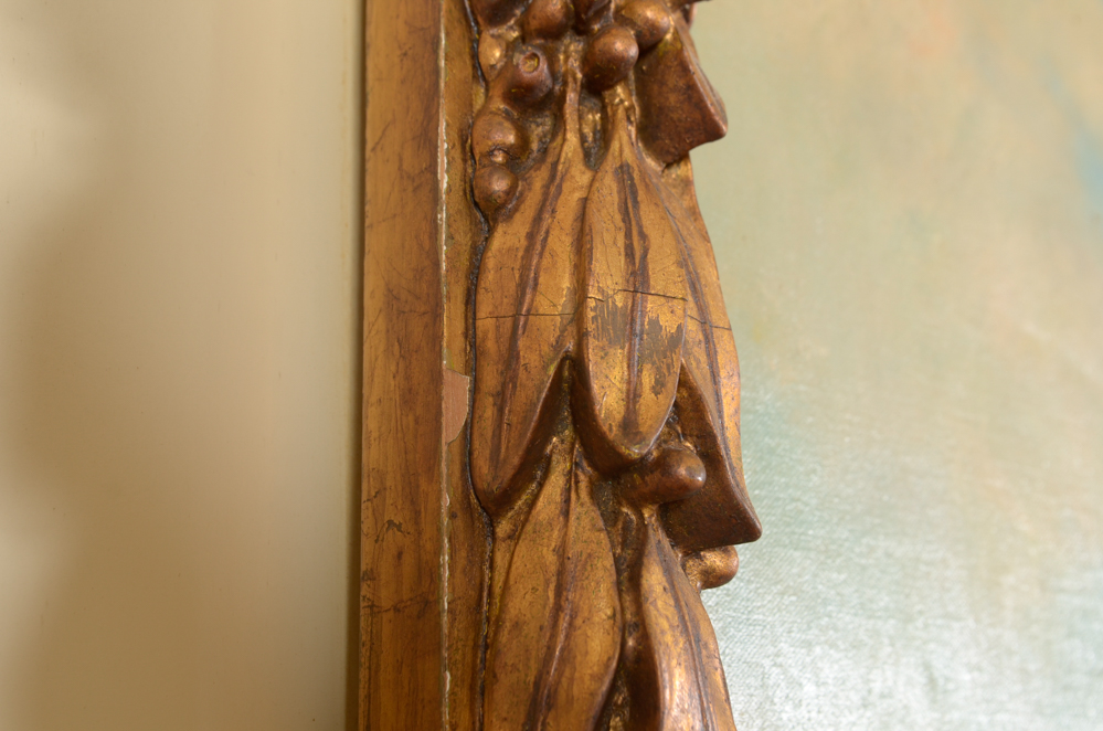 James Carroll Beckwith Oil Painting of Female Nude in Clouds