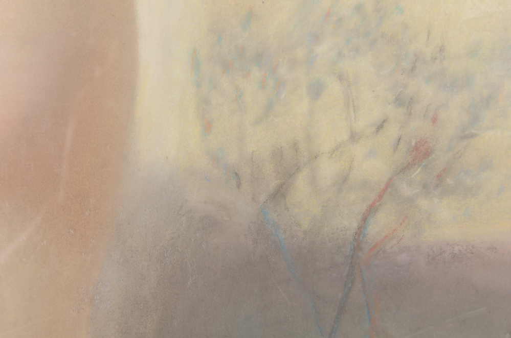 After Alfred Seifert Art Nouveau Oil Pastel