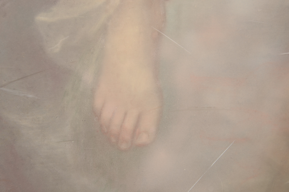 After Alfred Seifert Art Nouveau Oil Pastel