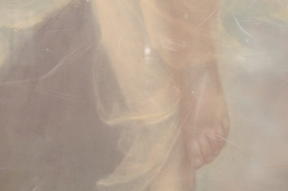 After Alfred Seifert Art Nouveau Oil Pastel