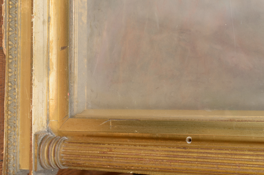 After Alfred Seifert Art Nouveau Oil Pastel