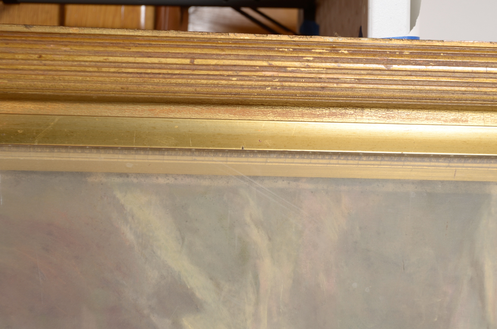 After Alfred Seifert Art Nouveau Oil Pastel