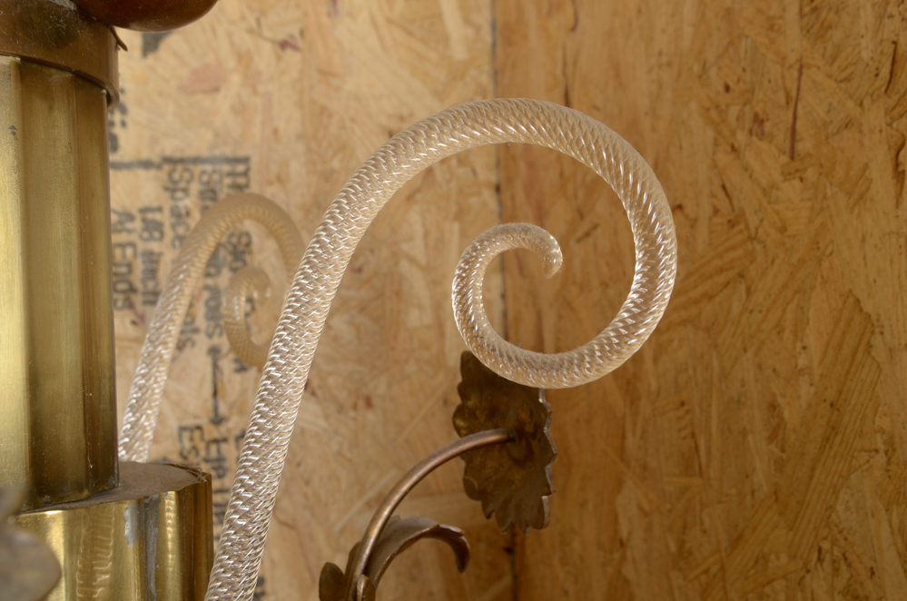 Large Art Deco Chandelier with Transportation Crate