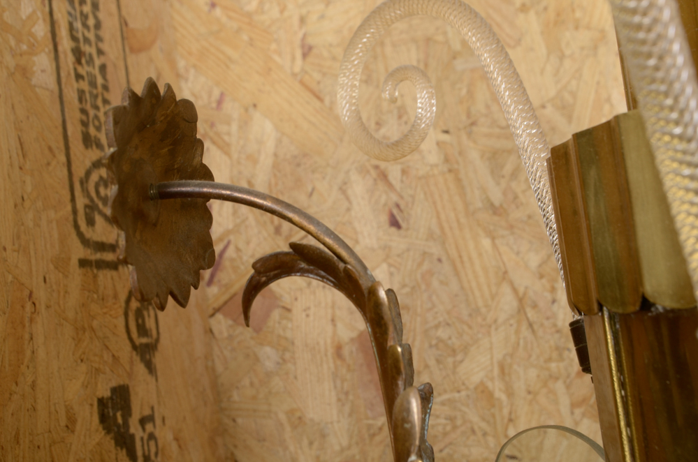 Large Art Deco Chandelier with Transportation Crate