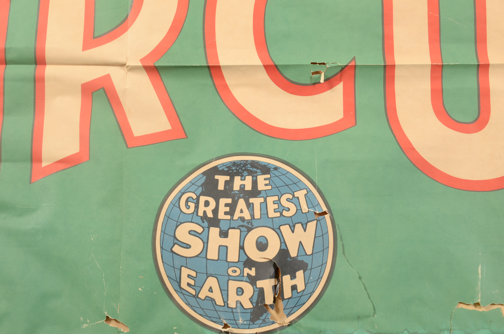 Vintage Ringling Bros Barnum & Bailey Leopard Circus Poster