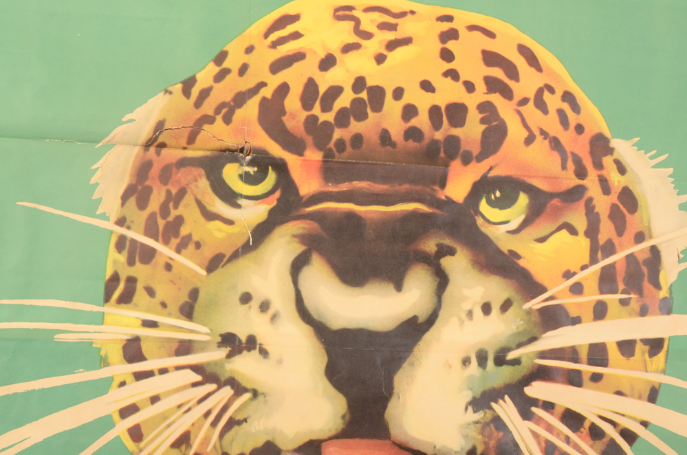 Vintage Ringling Bros Barnum & Bailey Leopard Circus Poster