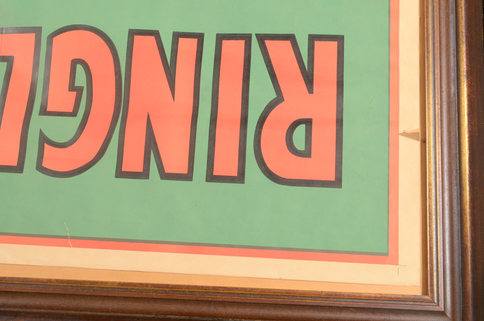 Vintage Ringling Bros Barnum & Bailey Leopard Circus Poster