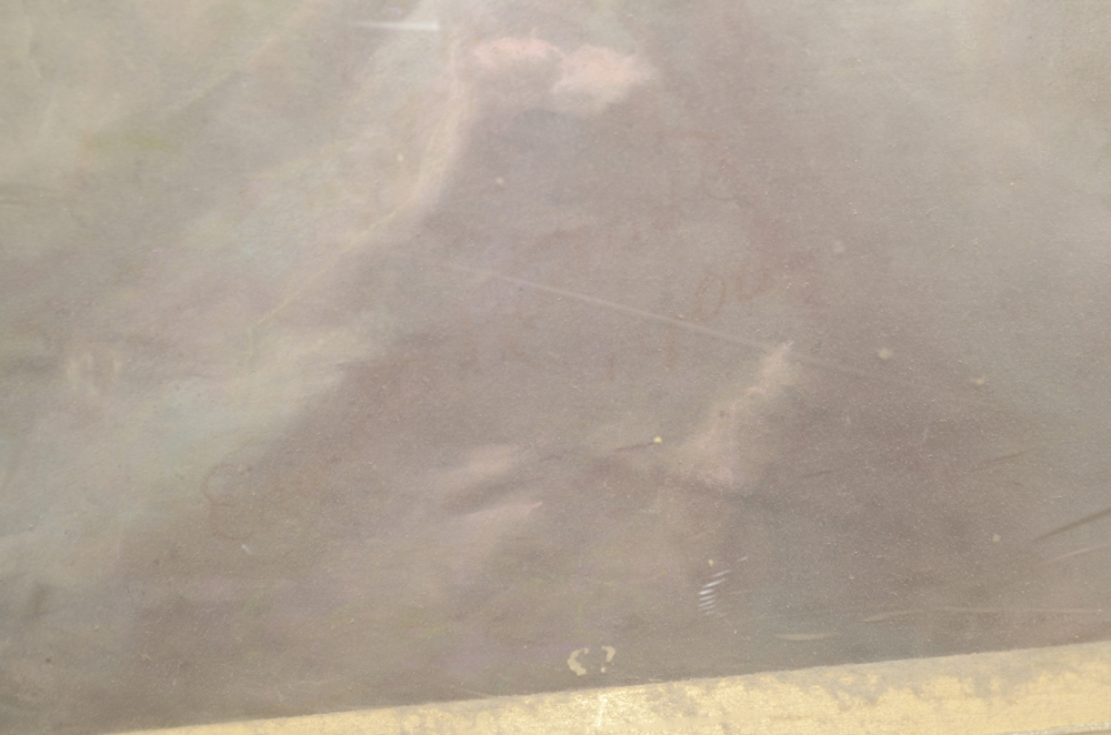 After Alfred Seifert Art Nouveau Oil Pastel