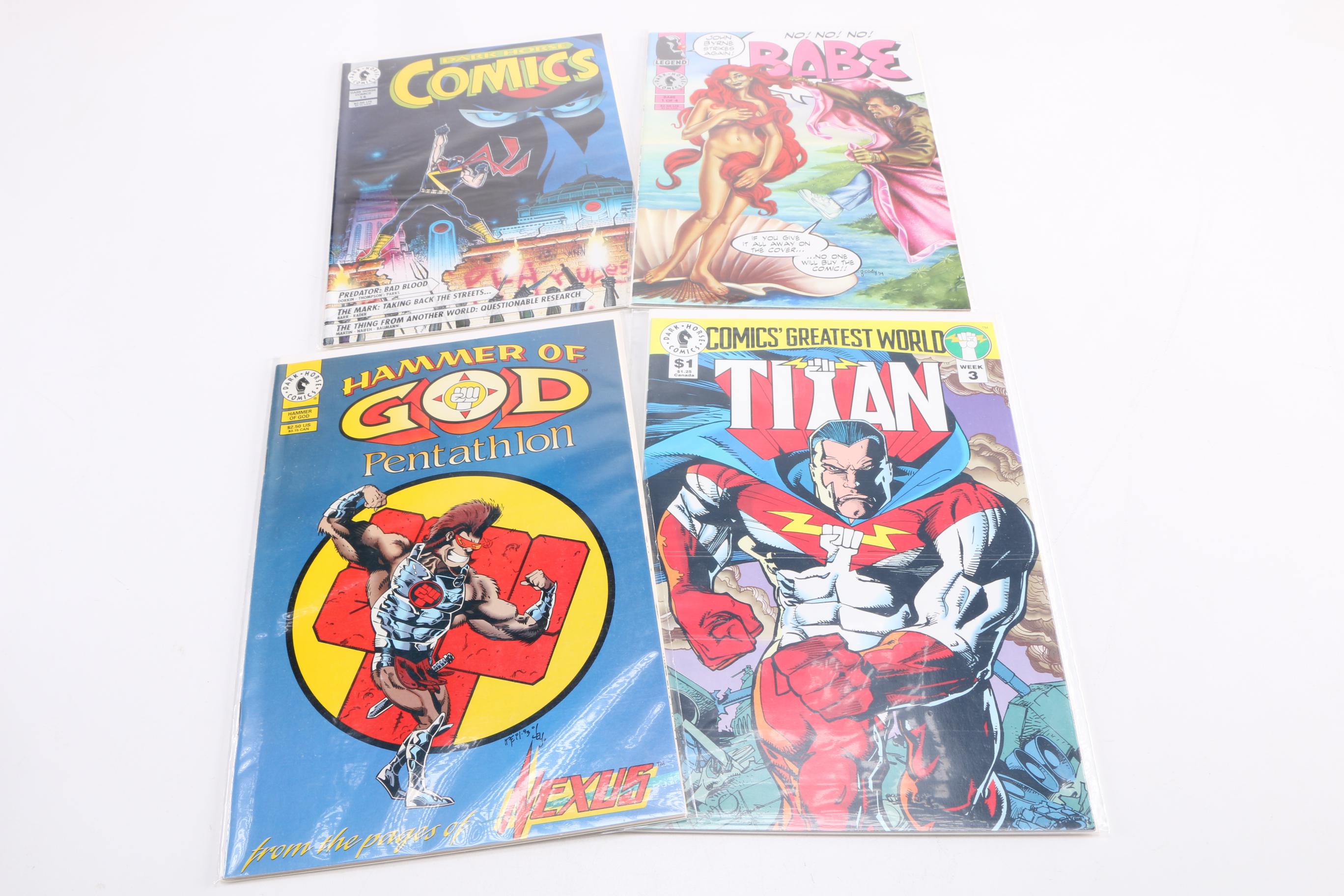 Modern Darkhorse Comics Featuring "Godzilla vs. Charles Barkley"