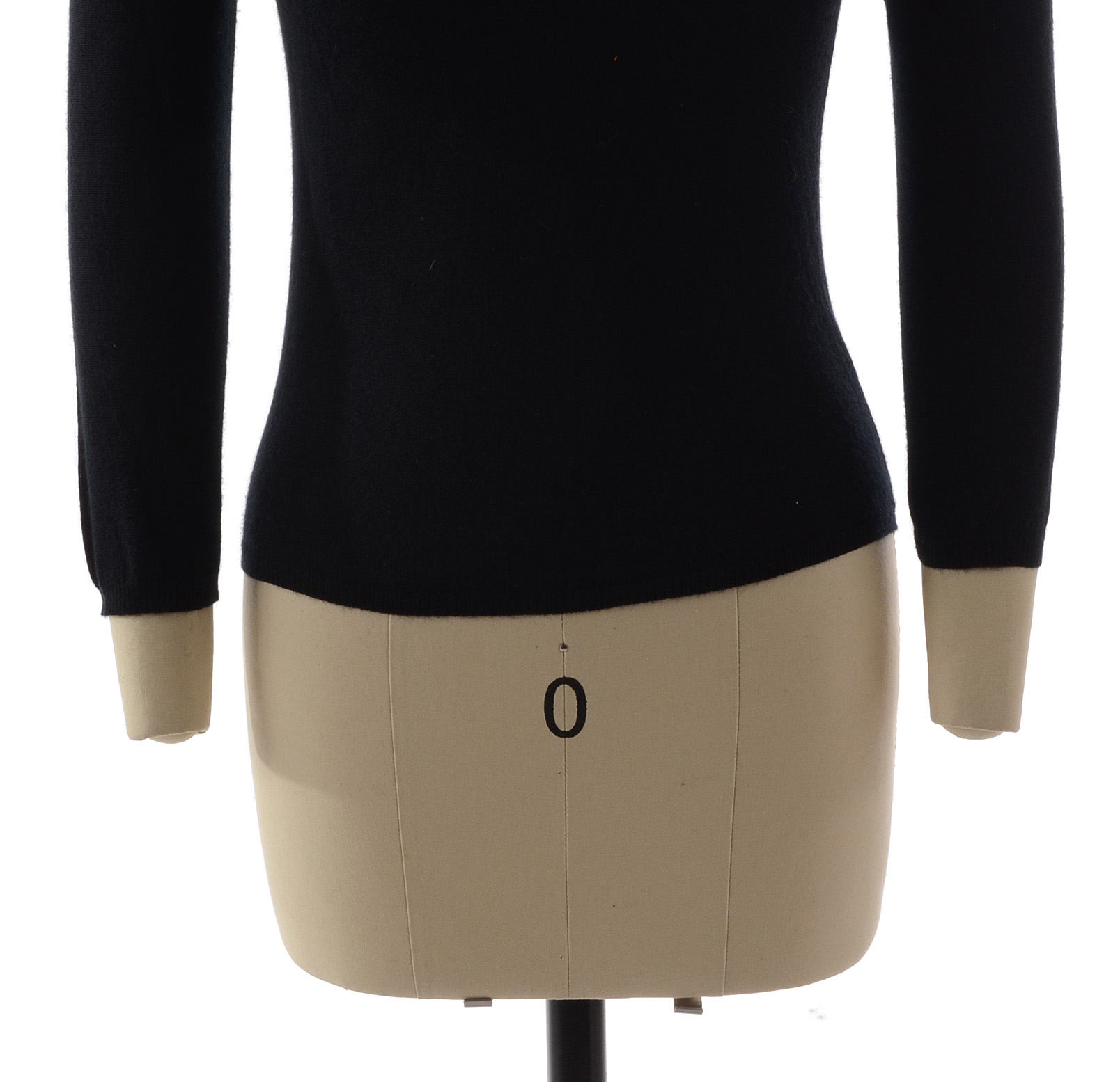 Prada Black Knit Mock Turtleneck Cashmere Sweater