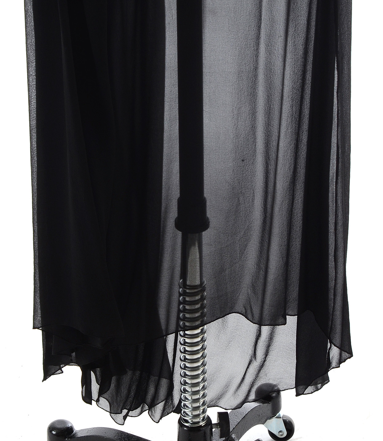 Karl Lagerfeld Formal Ensemble with Sequined Embellished Strapless Bustier Top and Long Black Silk Palazzo Pants