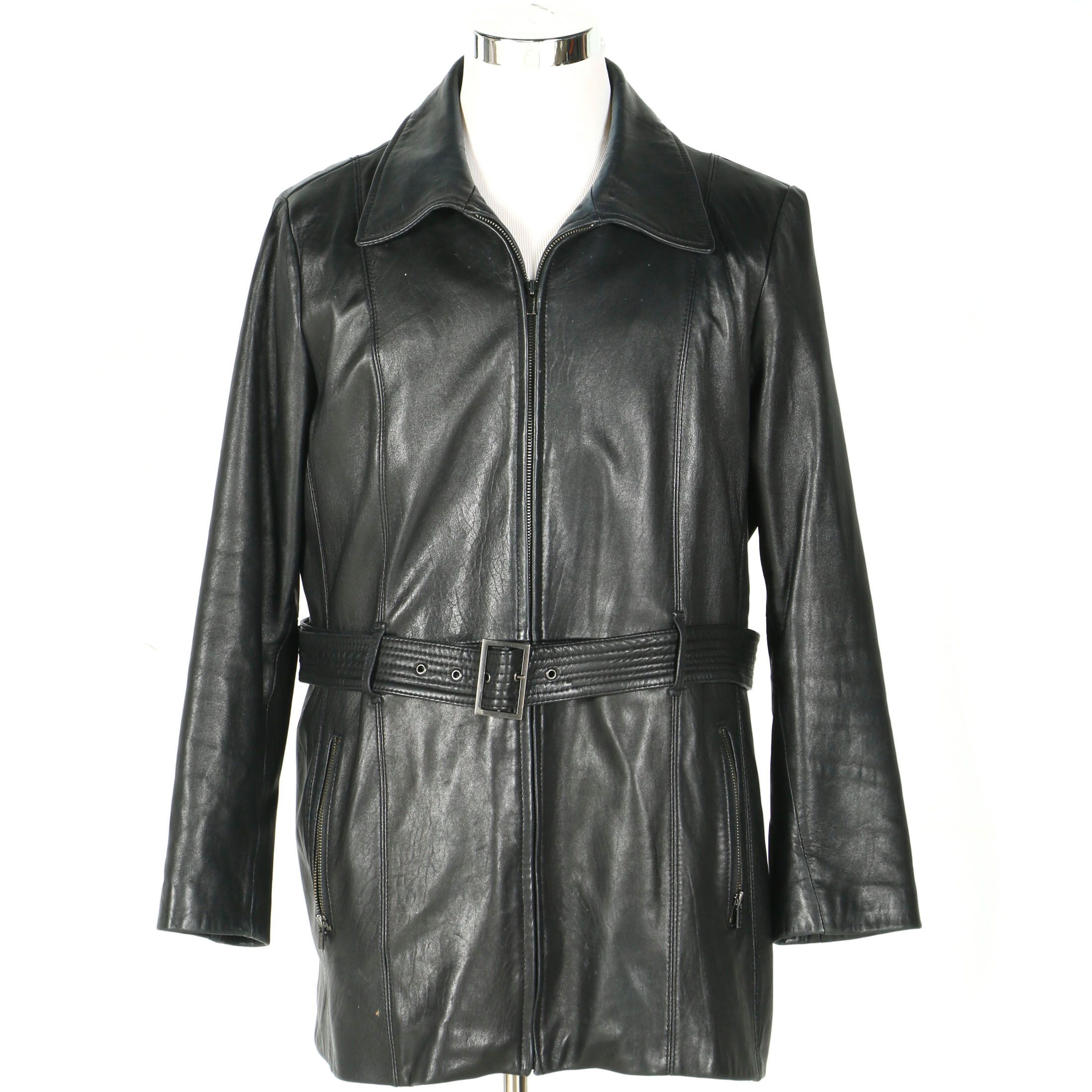 Wilsons Leather Black Leather Thinsulate Jacket