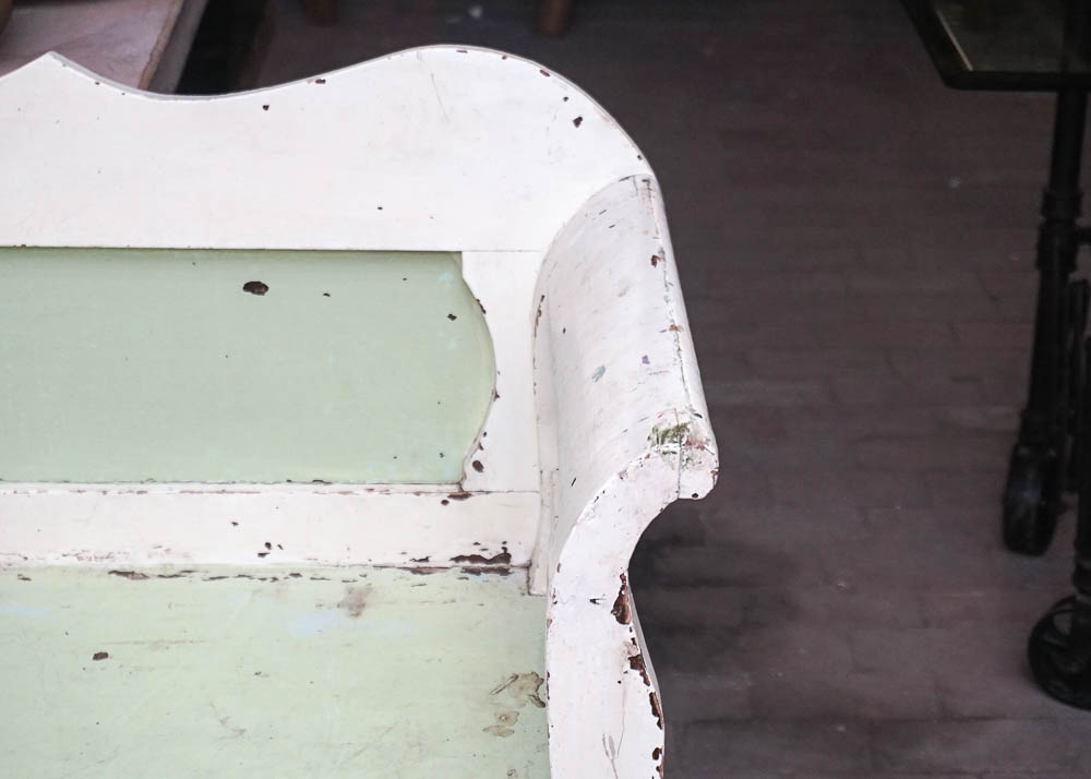 Vintage Painted Hungarian Bench
