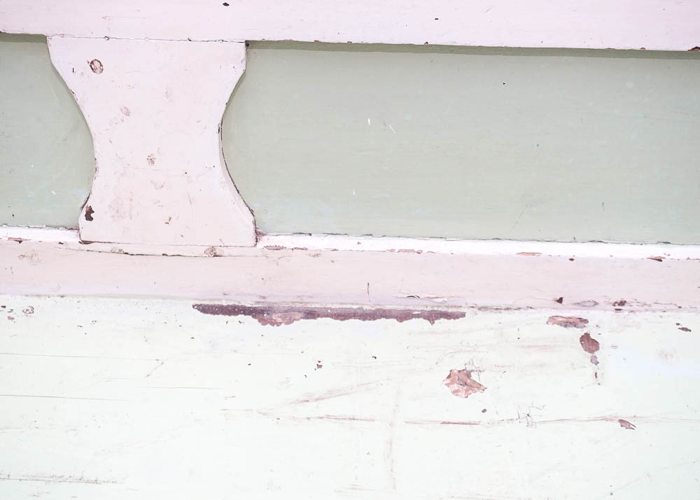 Vintage Painted Hungarian Bench