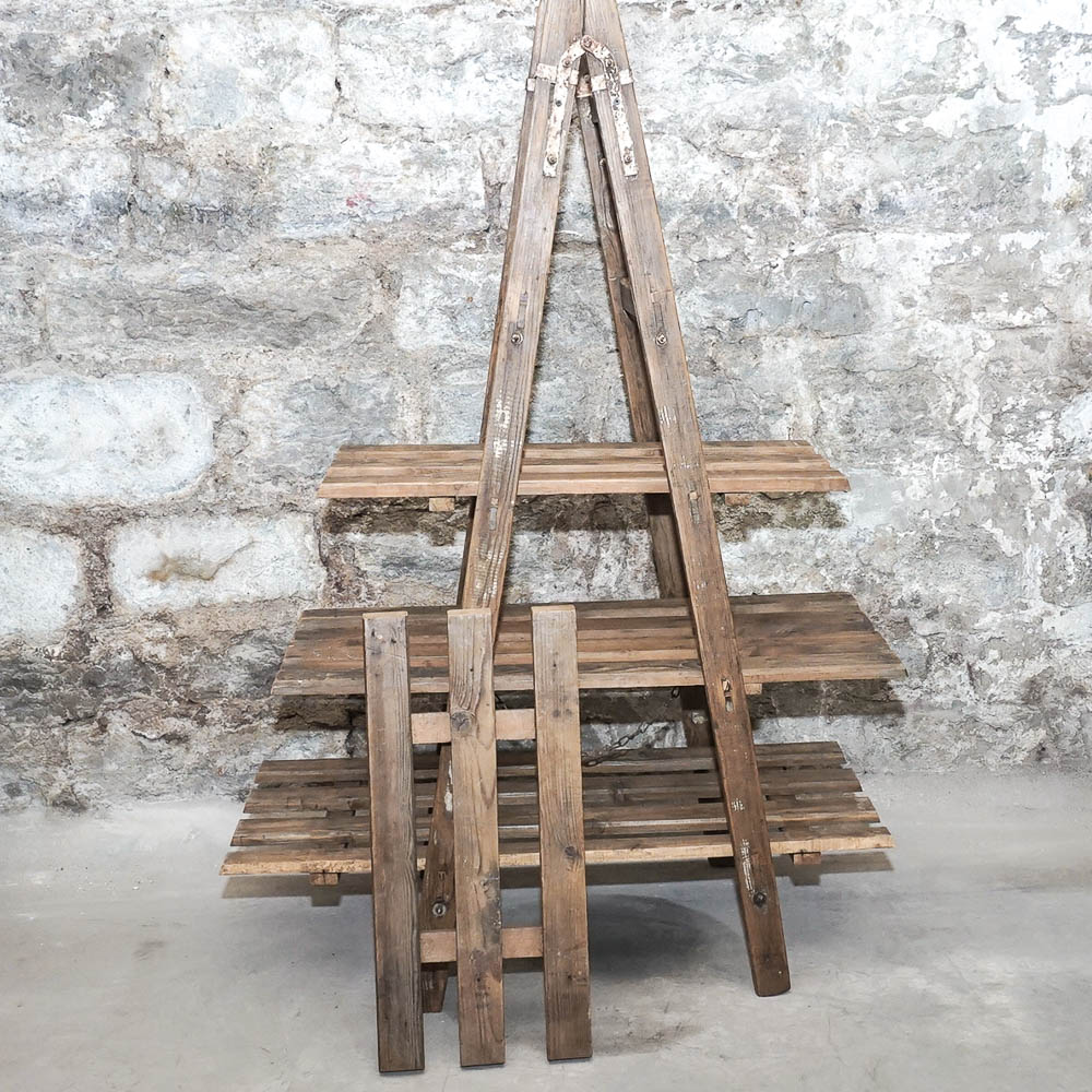 Repurposed A-Frame Ladder Bookcase