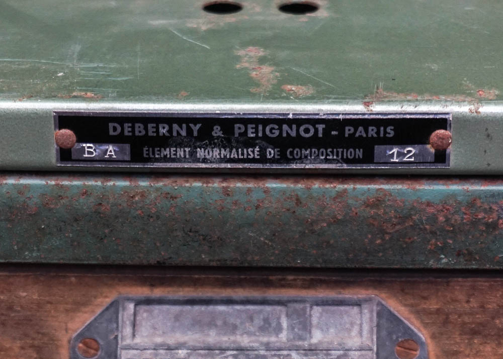 Vintage Deberny & Peignot French Letterpress Cabinet