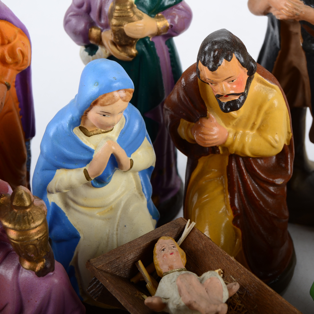 Vintage German Nativity Figurines