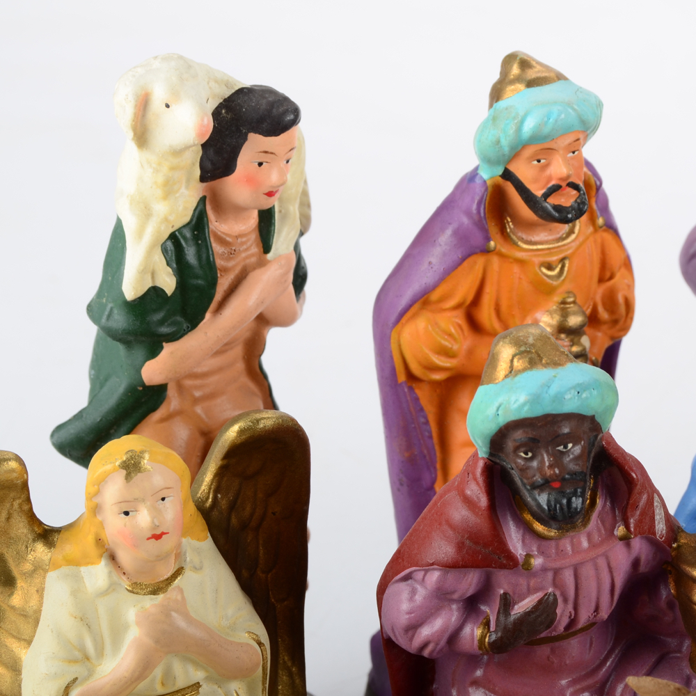 Vintage German Nativity Figurines