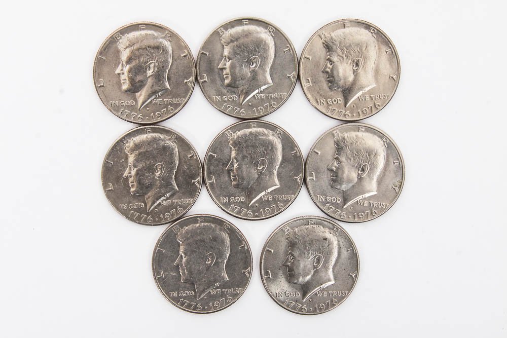 Collection of Kennedy Half Dollar Coins