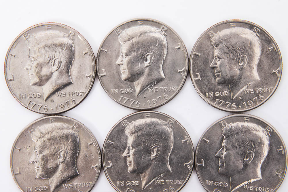 Collection of Kennedy Half Dollar Coins