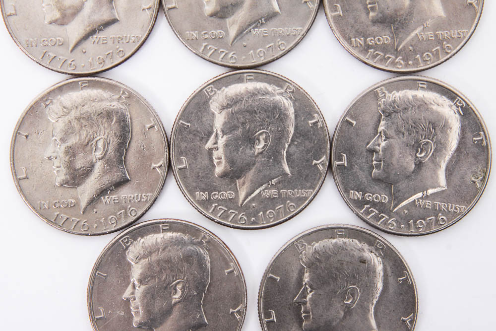 Collection of Kennedy Half Dollar Coins