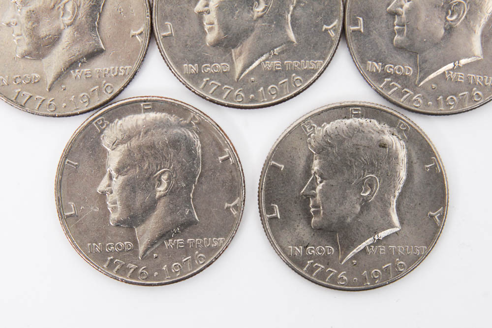 Collection of Kennedy Half Dollar Coins