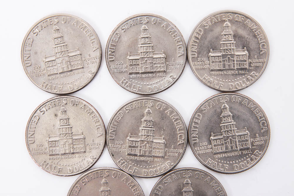 Collection of Kennedy Half Dollar Coins