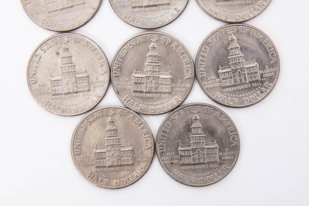 Collection of Kennedy Half Dollar Coins