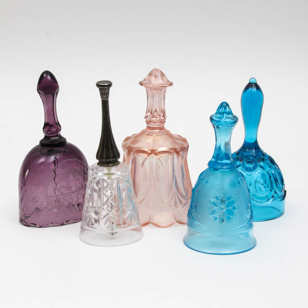 Assorted Colored Glass Bells