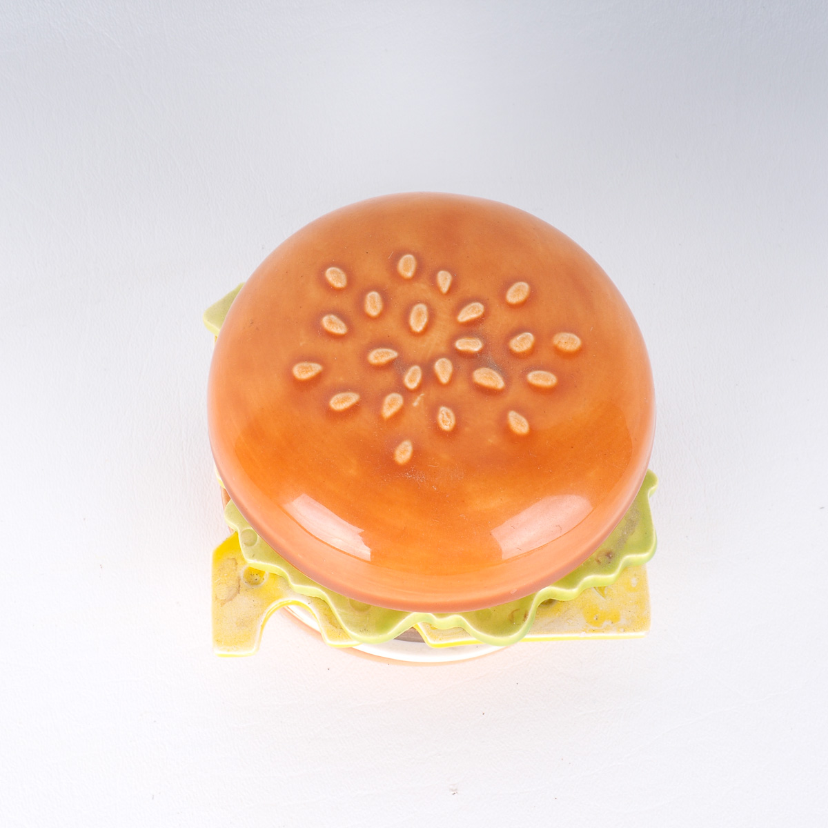 Vintage Ceramic Hamburger Coaster Set