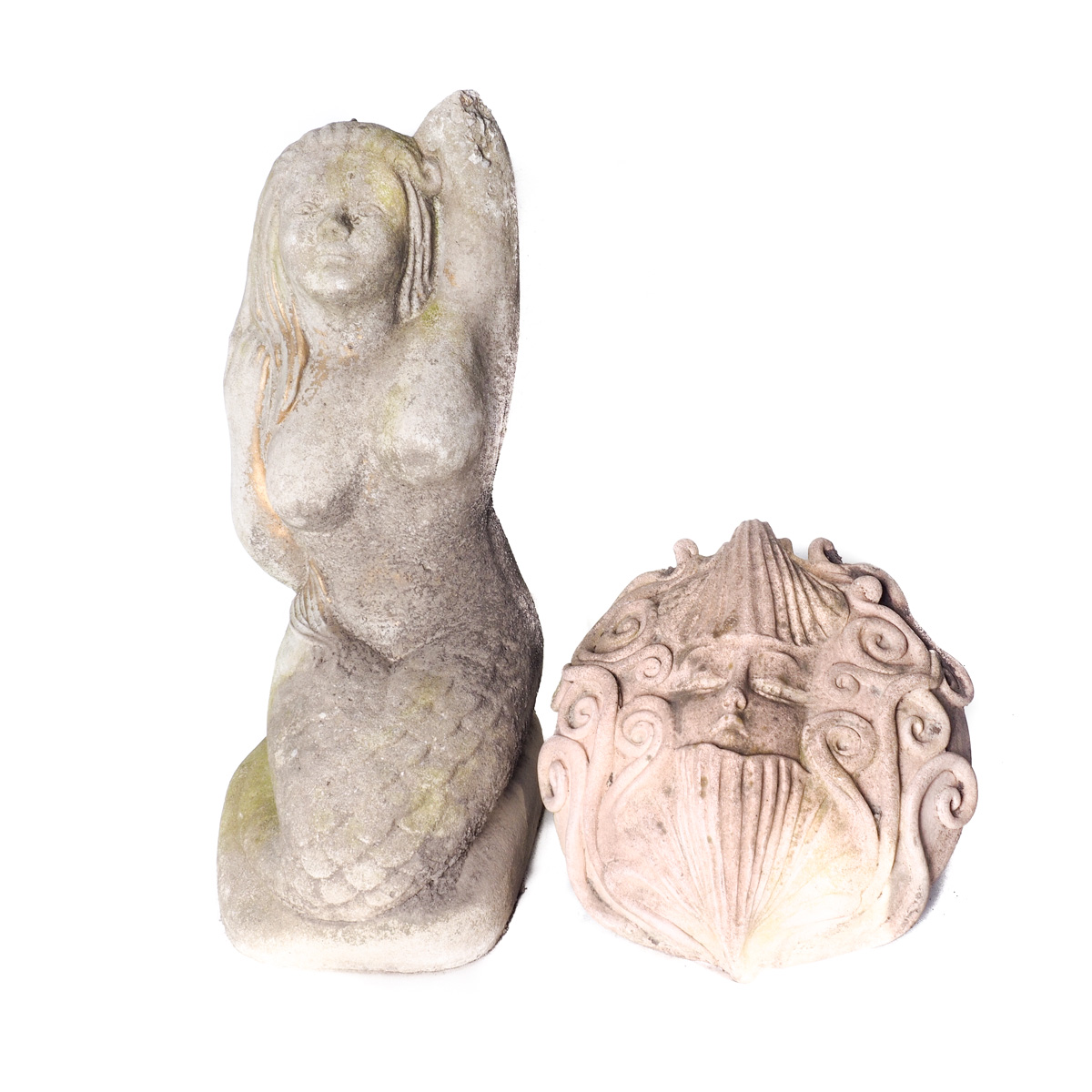 Concrete Mermaid Statues