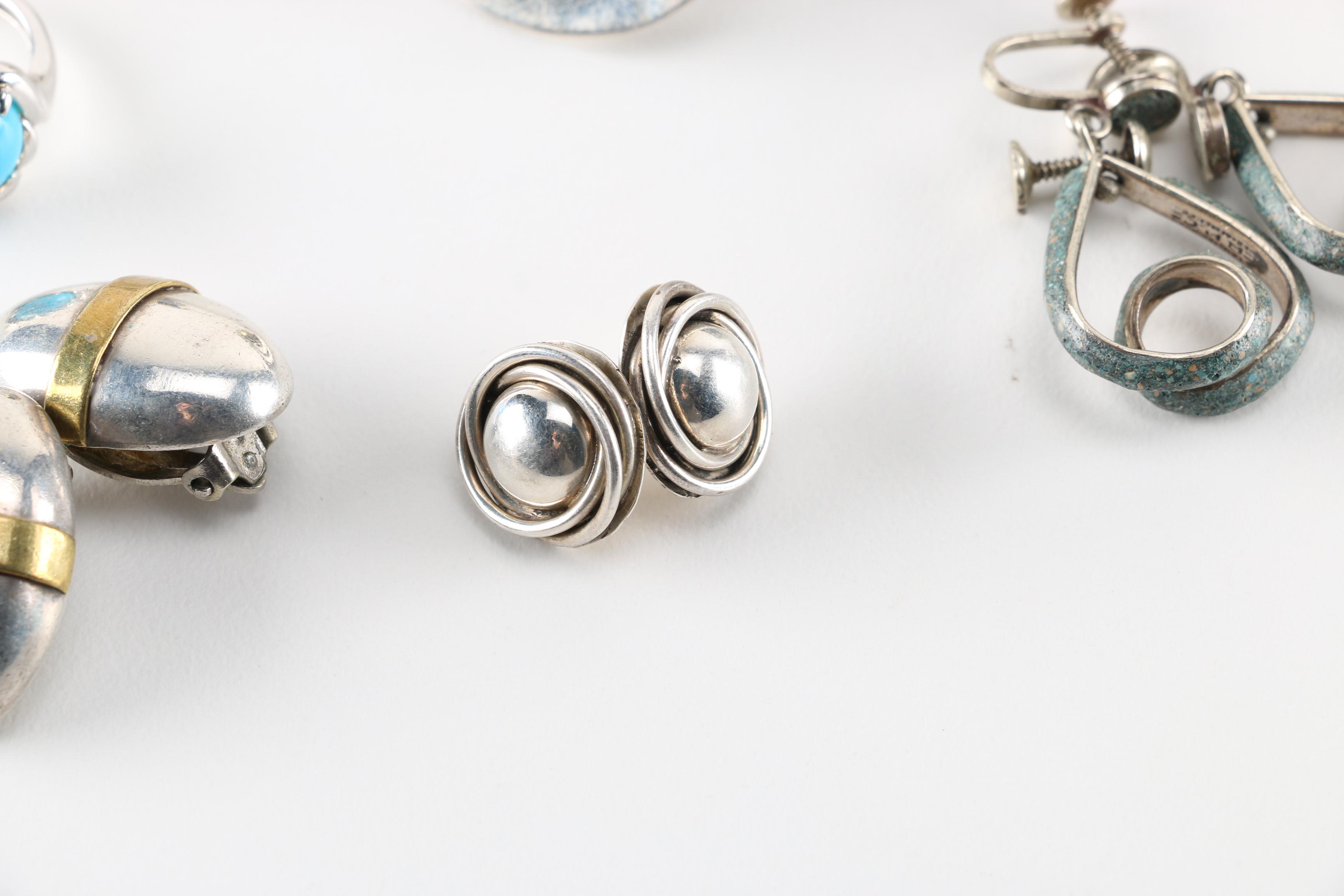 Group of Sterling Silver and Silver Tone Jewelry