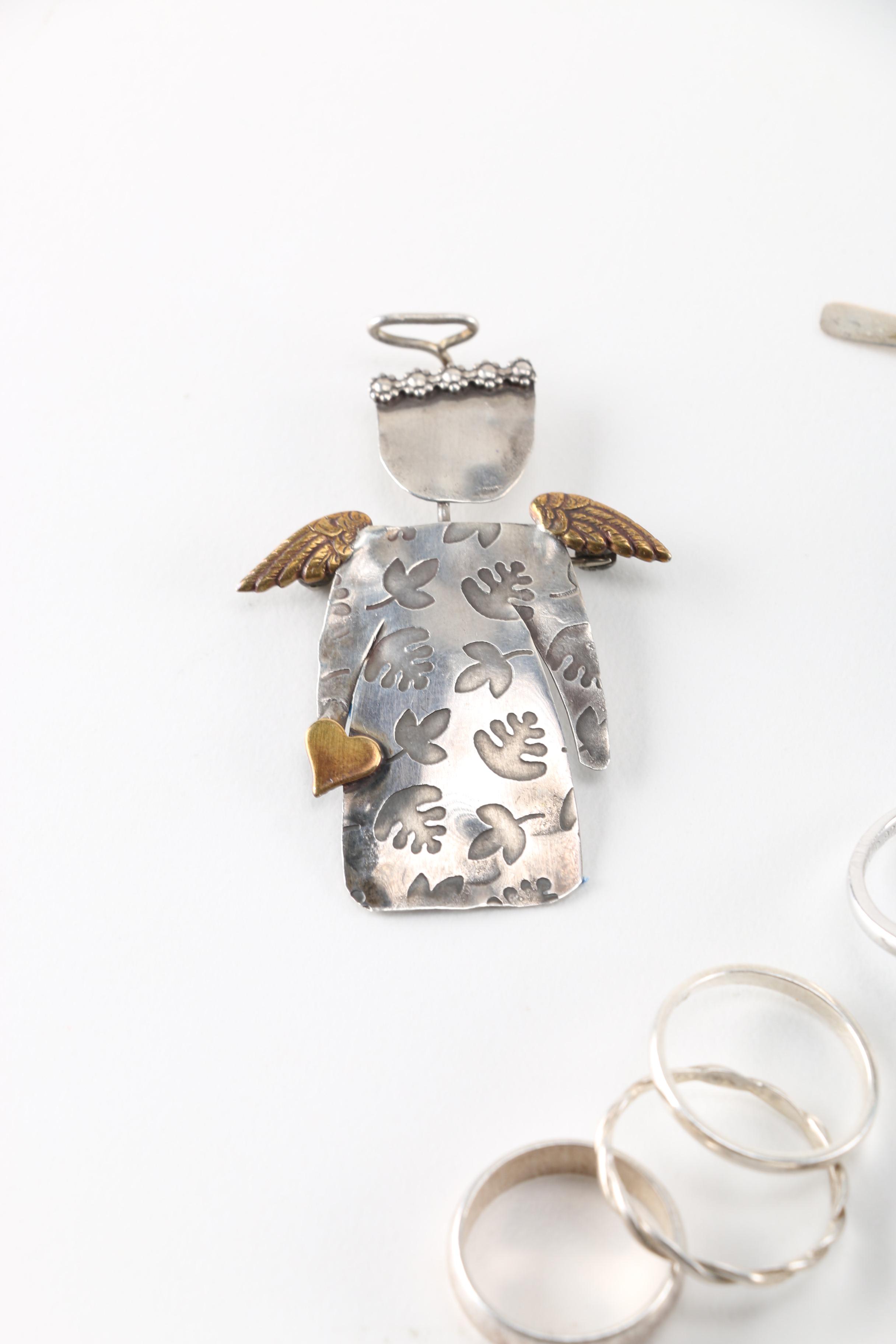 Group of Sterling Silver and Silver Tone Jewelry