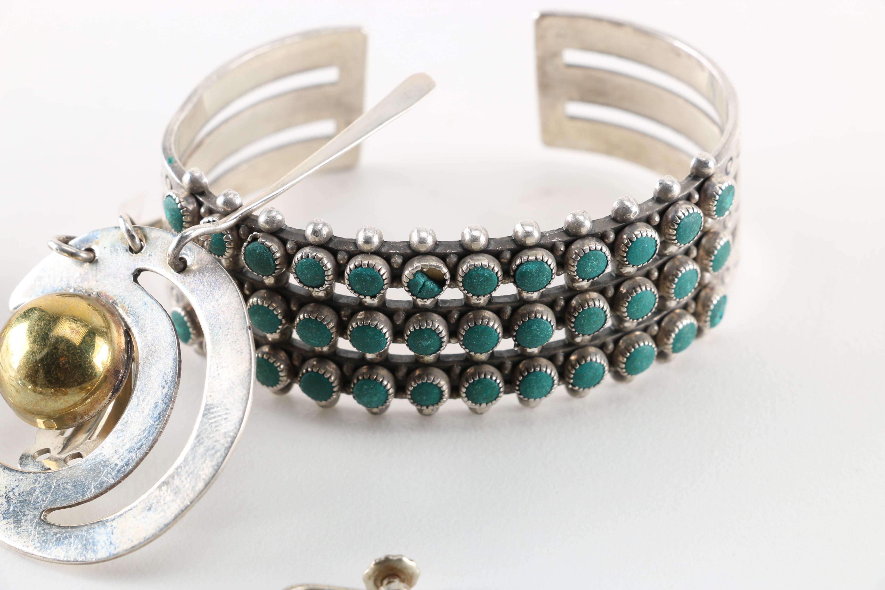 Group of Sterling Silver and Silver Tone Jewelry