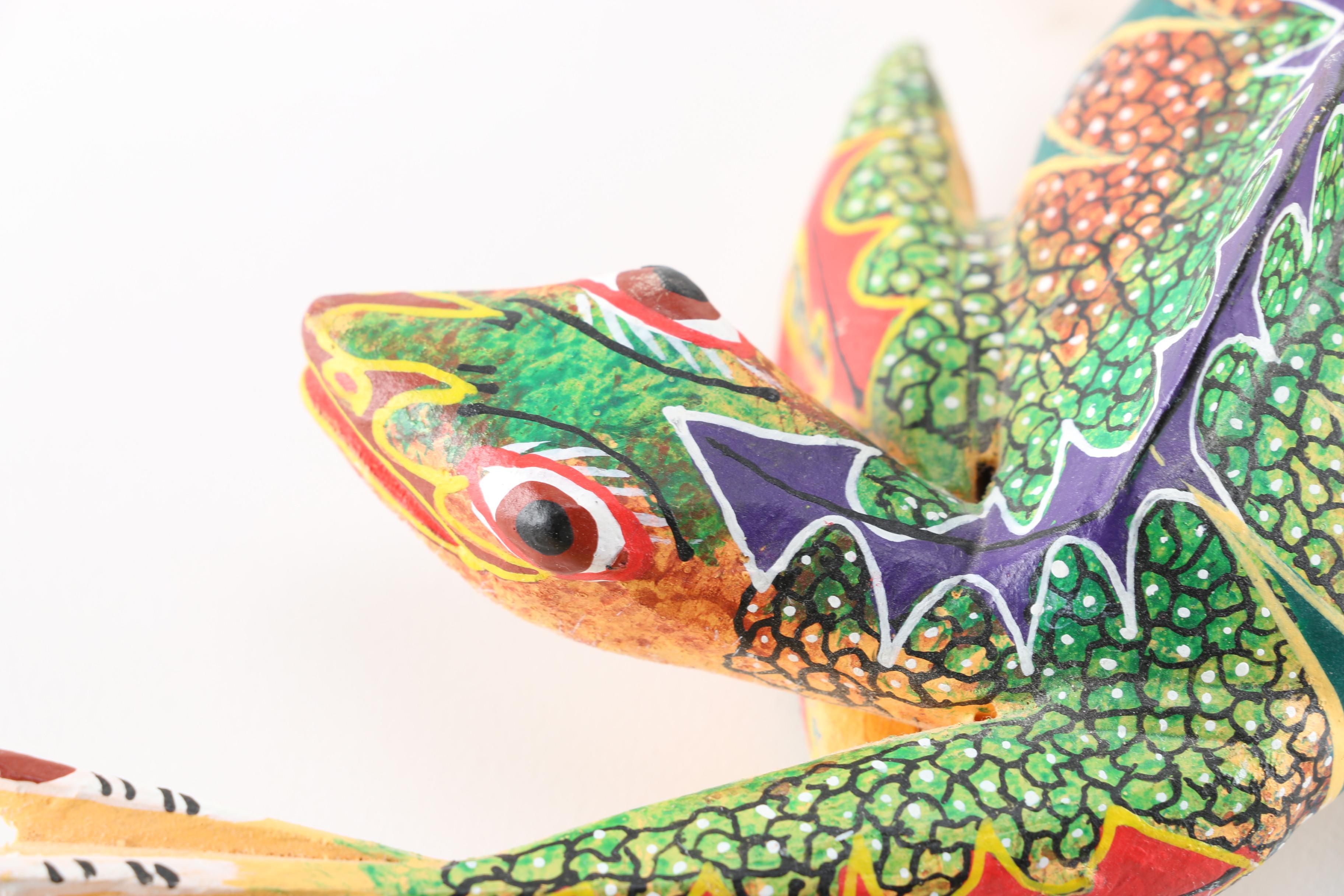 Three Oaxacan Folk Art Animals Wood Carvings