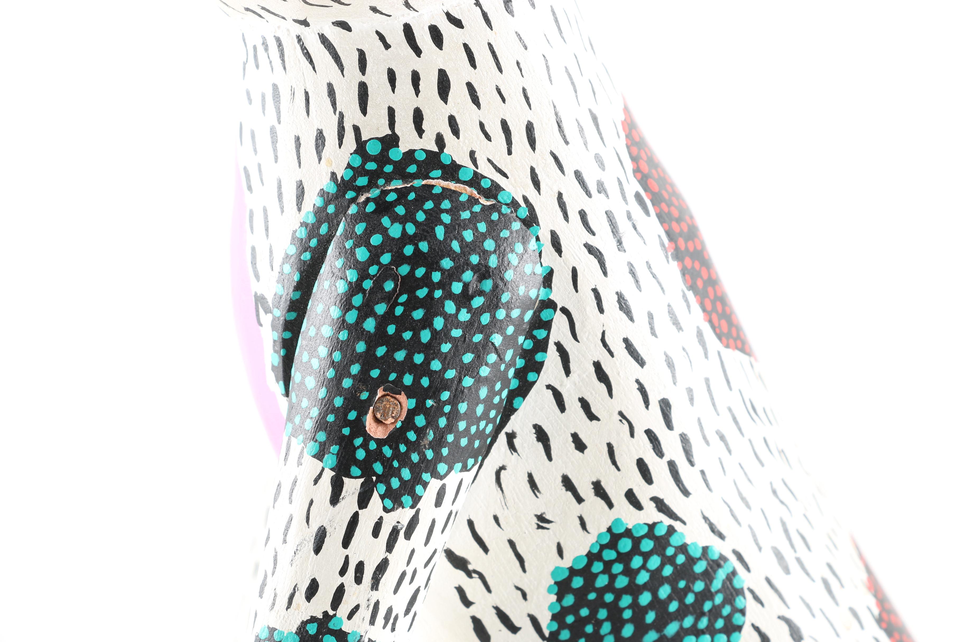 Three Oaxacan Folk Art Animals Wood Carvings