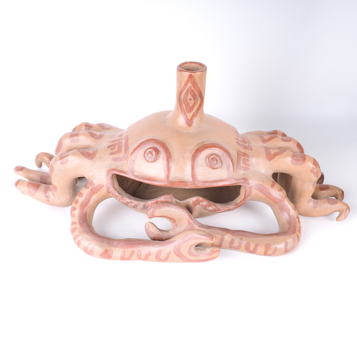 Pair of South American Clay Sculptures