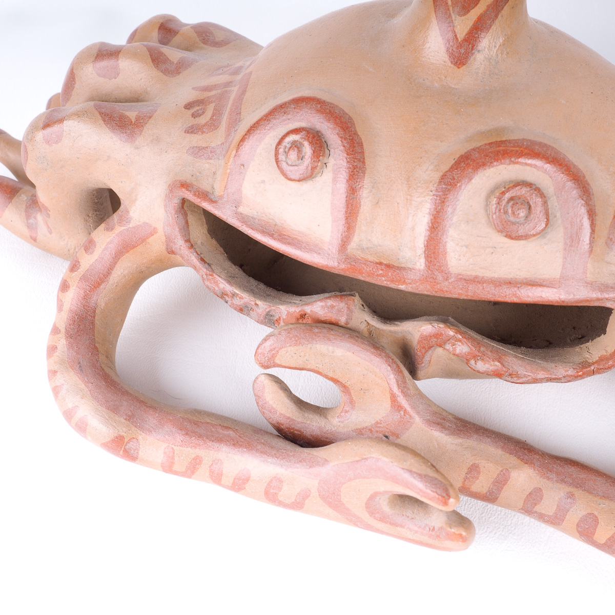 Pair of South American Clay Sculptures