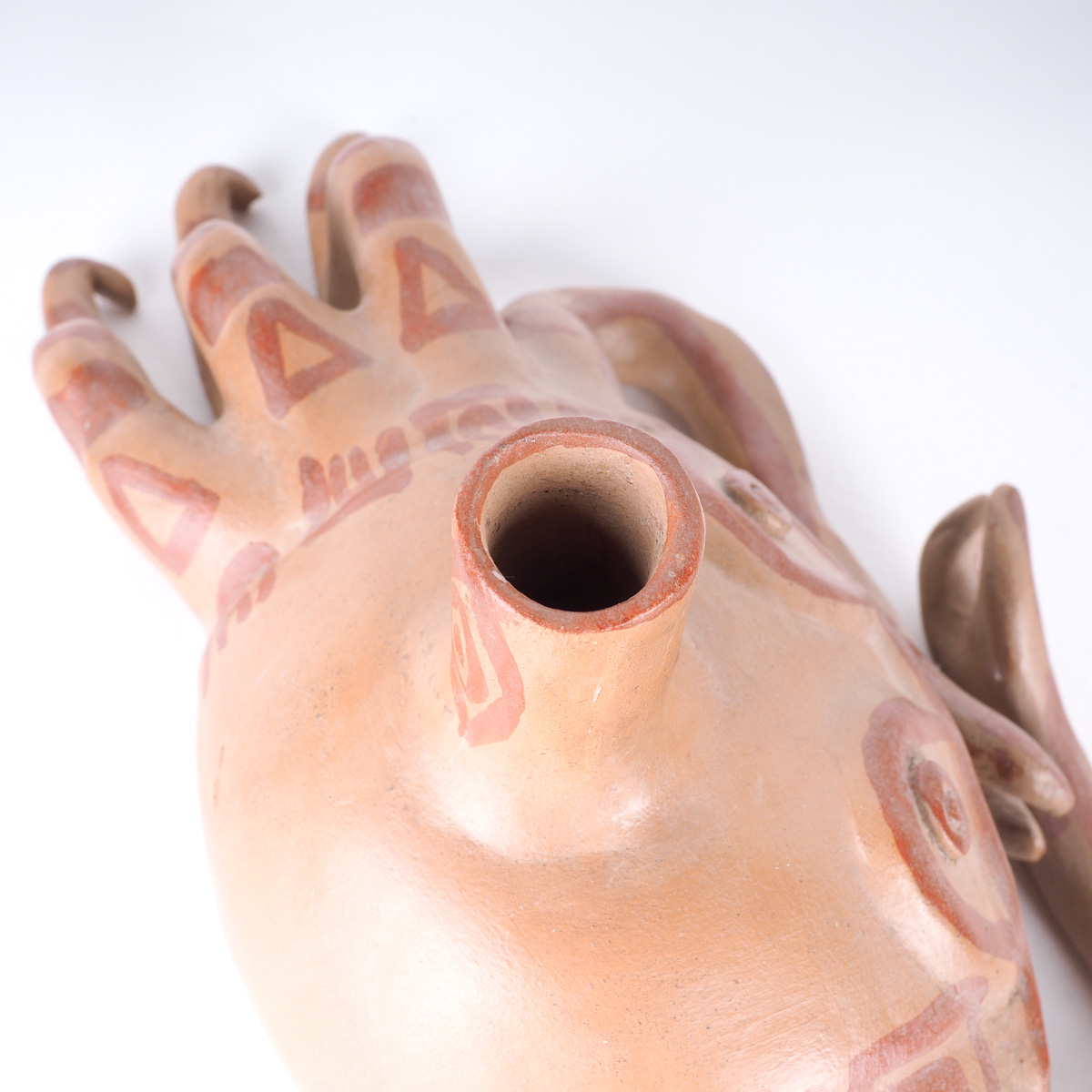 Pair of South American Clay Sculptures