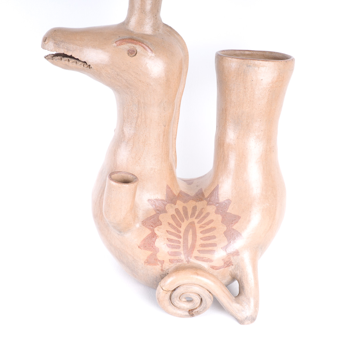 Pair of South American Clay Sculptures