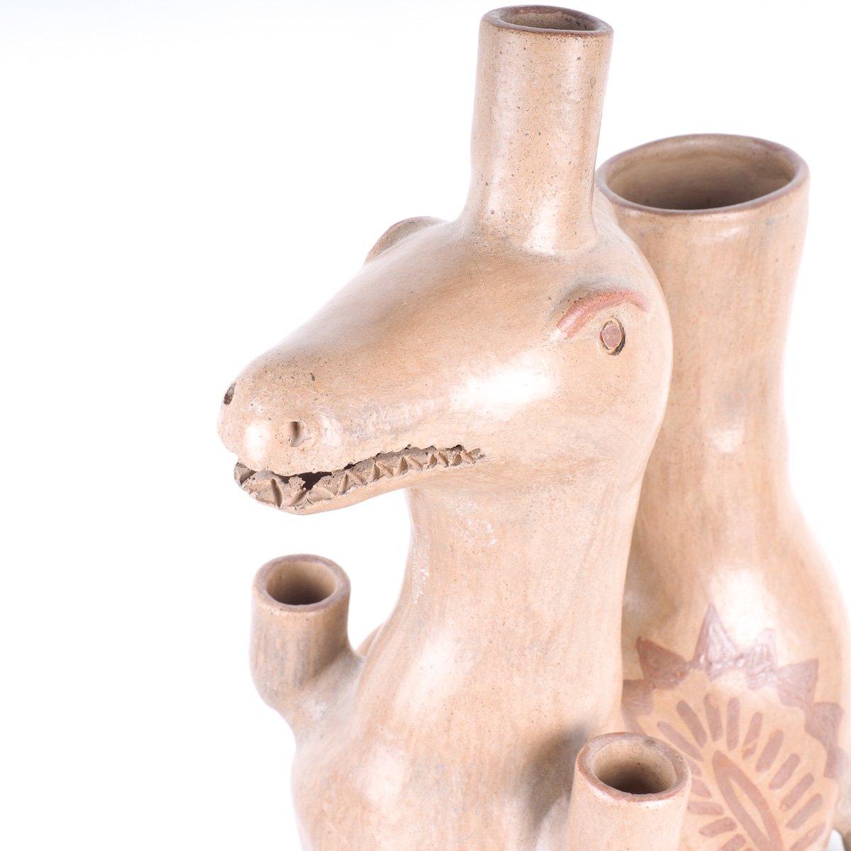 Pair of South American Clay Sculptures