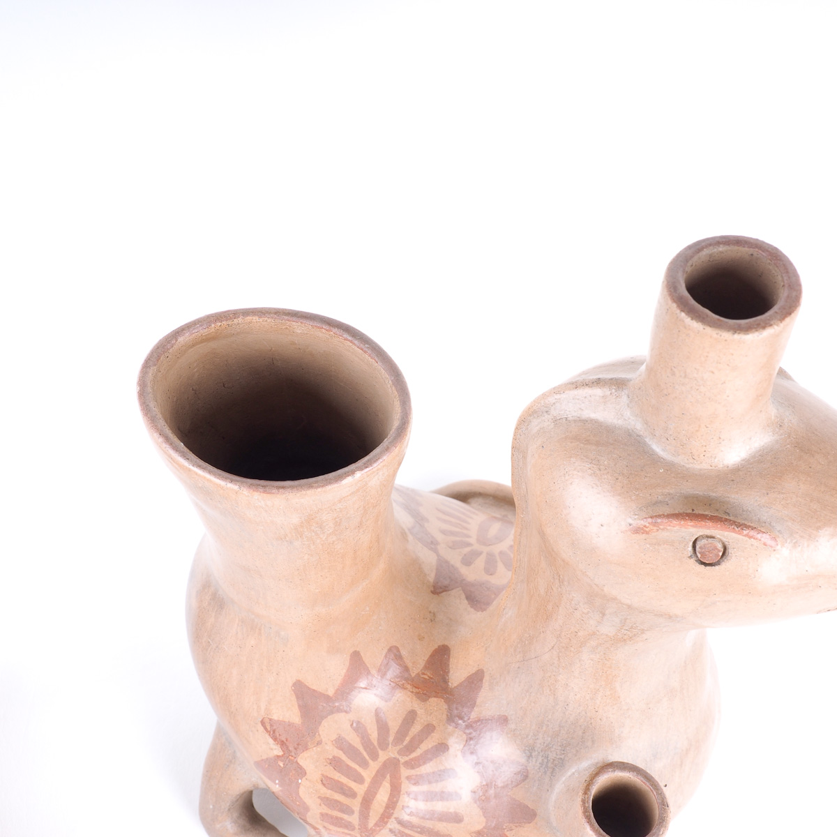 Pair of South American Clay Sculptures