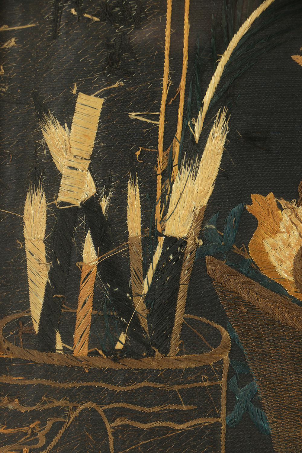 Early 19th Century Chinese Embroidery Textile Still Life