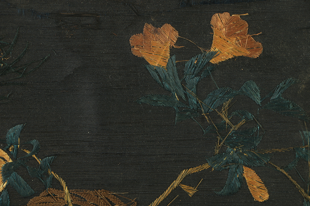 Early 19th Century Chinese Embroidery Textile Still Life