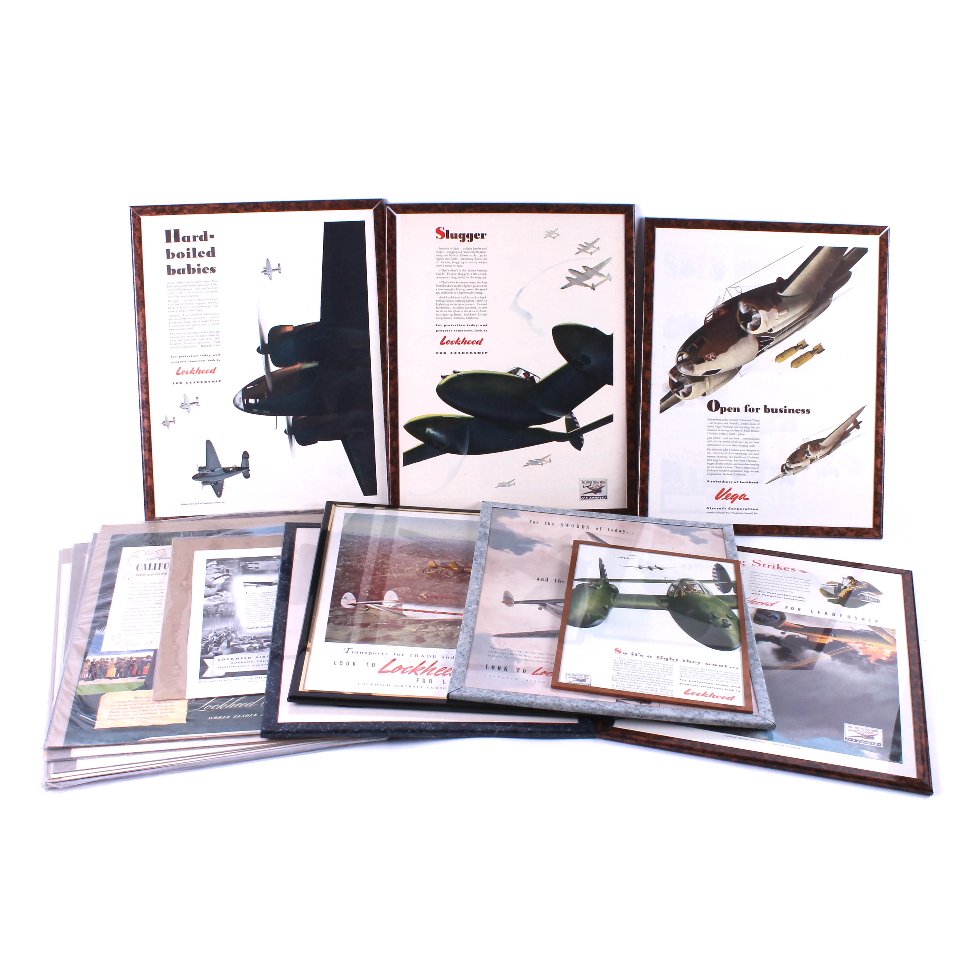Collection of Lockheed Aircraft Posters and Advertising